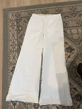 We The Free white wide leg jeans